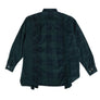 Needles Flannel 7 Cuts Shirt #QV400 Over Dye Dark Green Medium