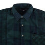 Needles Flannel 7 Cuts Shirt #QV400 Over Dye Dark Green Medium