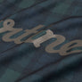 Martine Rose Football Shirt Black Tartan