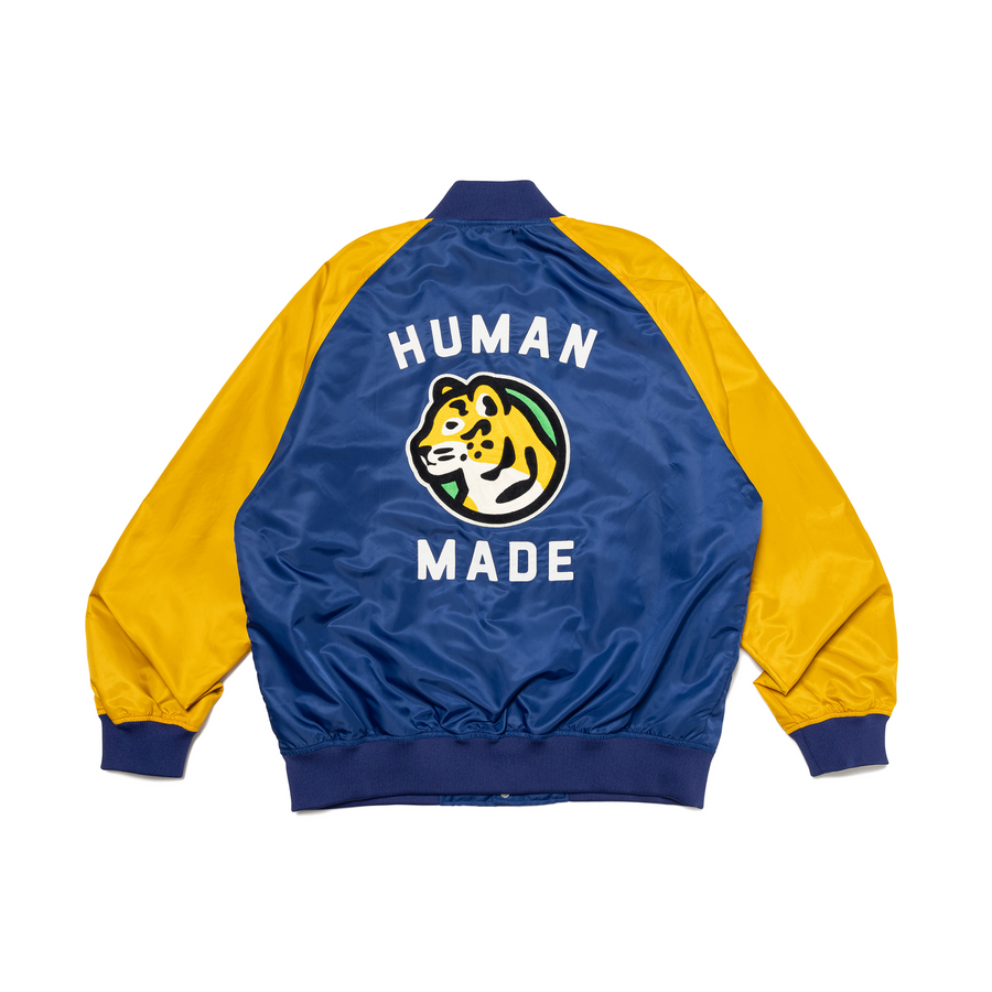 Human Made Nylon Stadium Jacket Blue HM26JK014
