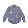 Human Made Chambray L/S Shirt Purple HM26SH005