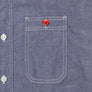 Human Made Chambray L/S Shirt Purple HM26SH005