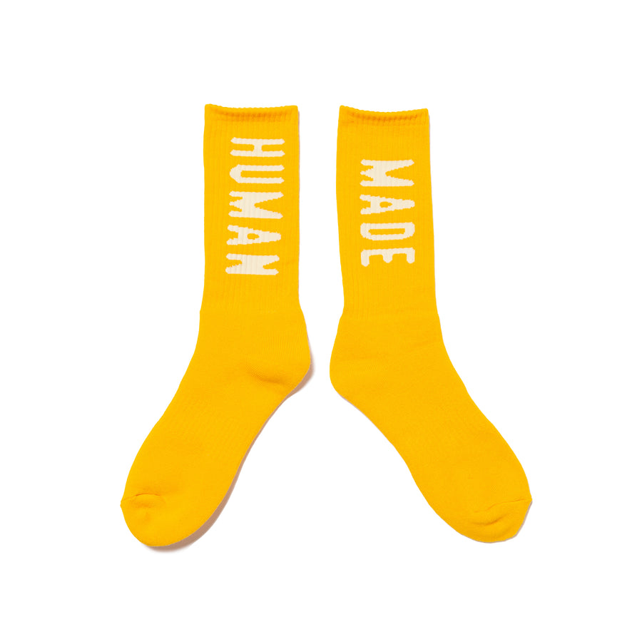 Human Made HM Logo Socks Yellow HM27GD058