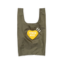 Human Made Heart Shopping Bag Small Olive Drab HM30GD026