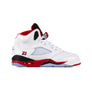Nike Air Jordan 5 Retro OG "Black Tongue" (GS) White/Fire Red/Black HQ7980-101