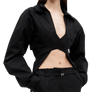 Heliot Emil Duplex Double Collar Shirt Black