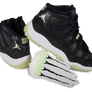 Nike Air Jordan 11 Retro (PS) Black/Barely Volt/Dark Raisin/White IB1379-001
