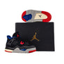 Nike Air Jordan 4 Retro OG (TD) Black/Fire Red/Deep Royal Blue IB4387-003