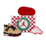 Nike Air Jordan 4 Retro "Pizza" (TD) Sesame/Fire Red/Black/White IH2095-200