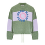 Martine Rose Intarsia Print Jumper Green