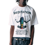 Jungles Jungles Meditation Short Sleeve Tee White