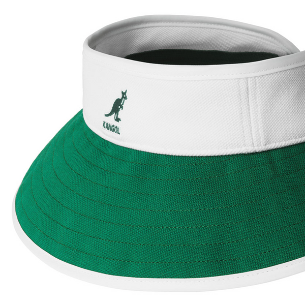 Kangol The Golf Sun Visor White/Green K5383WHTG Laced