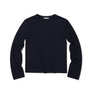 Low Classic Wool Jersey Warm T-Shirt Navy