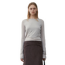 Low Classic Women's Corset Point Sleeve Top Grey