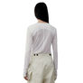 Low Classic Women's Corset Point Sleeve Top White