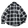 Nautica Japan Washed Cotton Tartan Check Shirts Black