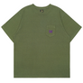 Needles Short-Sleeve Papillon Embroidered Pocket T-Shirt Olive
