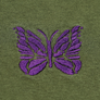 Needles Short-Sleeve Papillon Embroidered Pocket T-Shirt Olive