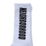Neighborhood Logo Socks White 251WINH-UWM02