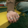 Maple History Ring Silver 925
