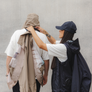 Meanswhile Feather Smooth Snap Shirt x Ola Kolehmainen Coyote