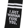 Fxxking Rabbits Message Socks Black FRA575
