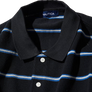 Nautica Japan Short Sleeve Polo Shirt Stripe Black