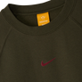 Nike NOCTA Men's Fleece CS Crew Cargo Khaki/Team Red FN8160-325