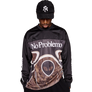 No Problemo Alien Long Sleeve Moto Shirt Black
