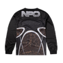 No Problemo Alien Long Sleeve Moto Shirt Black