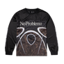 No Problemo Alien Long Sleeve Moto Shirt Black