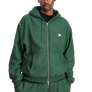Patta Classic Zip Up Hooded Sweater Bistro Green