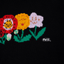 Felt Poppy Knit Hooded Sweater Black FLSS23-PHS
