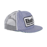 R H U D E Blue Striped Tobacco Trucker Hat Blue/White
