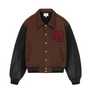 R H U D E Duck Varsity Jacket Brown