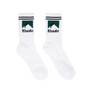 R H U D E Striped Moonlight Sock White/Navy/Green