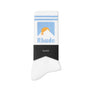 R H U D E Striped Moonlight Sock White/Blue/Yellow
