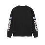 R H U D E Petrol Patch Long Sleeve Tee Vtg Black