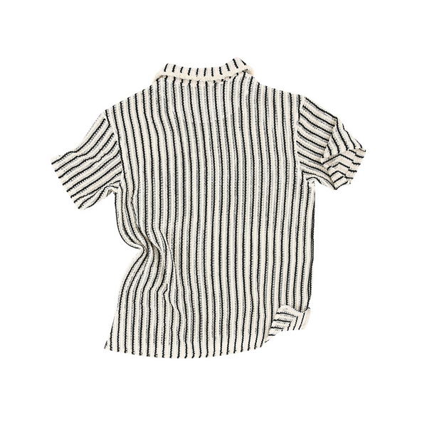 Andersson Bell Sheer Stripe Knit Shirts Ecru ATB1235M – Laced