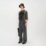 Song For The Mute "Slash" Loose Pleated Pant Grey