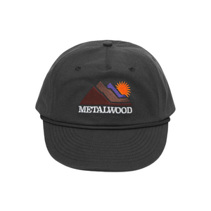 Metalwood Sunshine 5-Panel Rope Hat Black