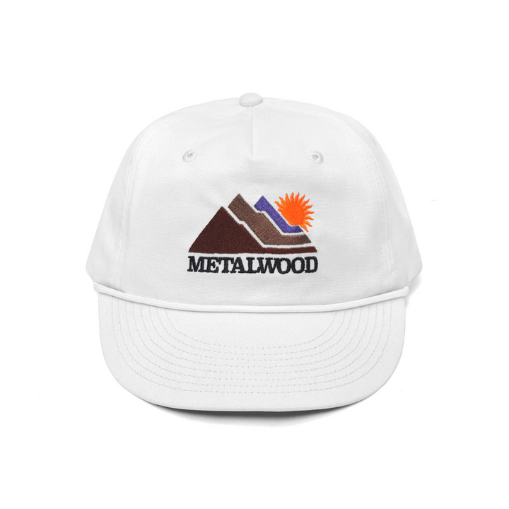 Metalwood Sunshine 5-Panel Rope Hat White