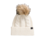 The North Face Oh Mega Fur Pom Beanie White Dune