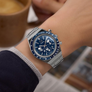 Timex x Peanuts - Q Chronograph Peanuts Blue Dial Bracelet 40mm Watch