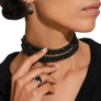Tom Wood Kay Ring Black Larvikite