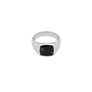 Tom Wood Kay Ring Black Larvikite