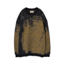 Yoke Jacquard Mohair Sweater Yellow