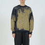Yoke Jacquard Mohair Sweater Yellow