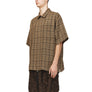 Song For The Mute Zip Up Gym Shirt Brown 251_MSH070_VCHKBRN