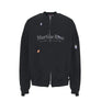 Martine Rose Zip Up Crew Black Washed Black Marlboro